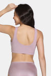 Zivame Double Layered Full Coverage Non Wired Slip-on Home Bra - Mauve Shadows — thumbnail 3